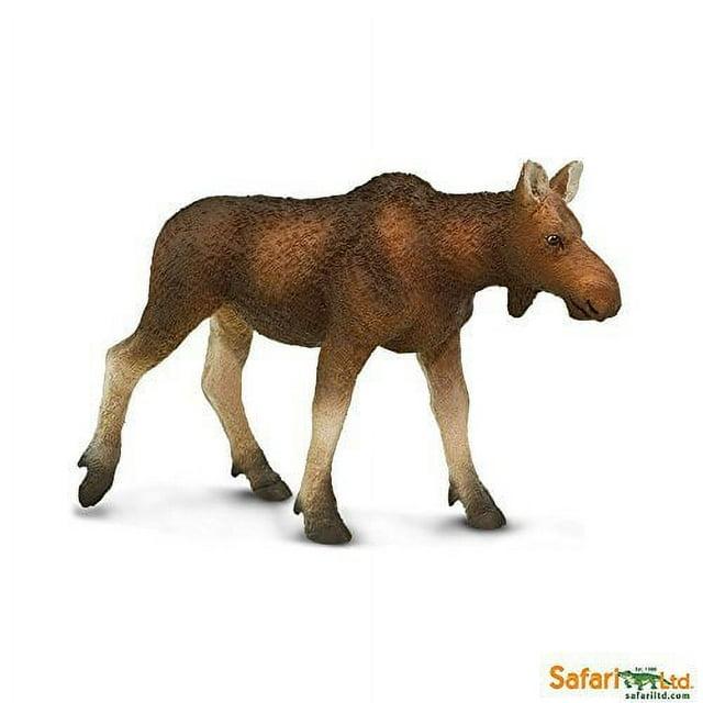 Safari Ltd. Cow Moose Figurine - Lifelike 4.5" Model Figure - Educational Toy for Boys, Girls, and Kids Ages 1+