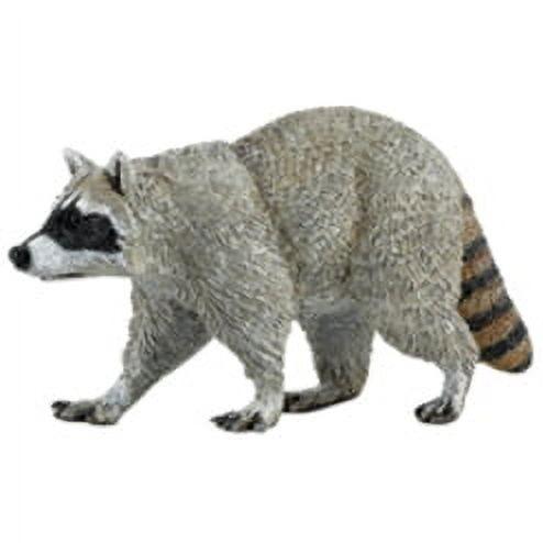 Hand-Painted 3.5" Plastic Raccoon Figurine Toy