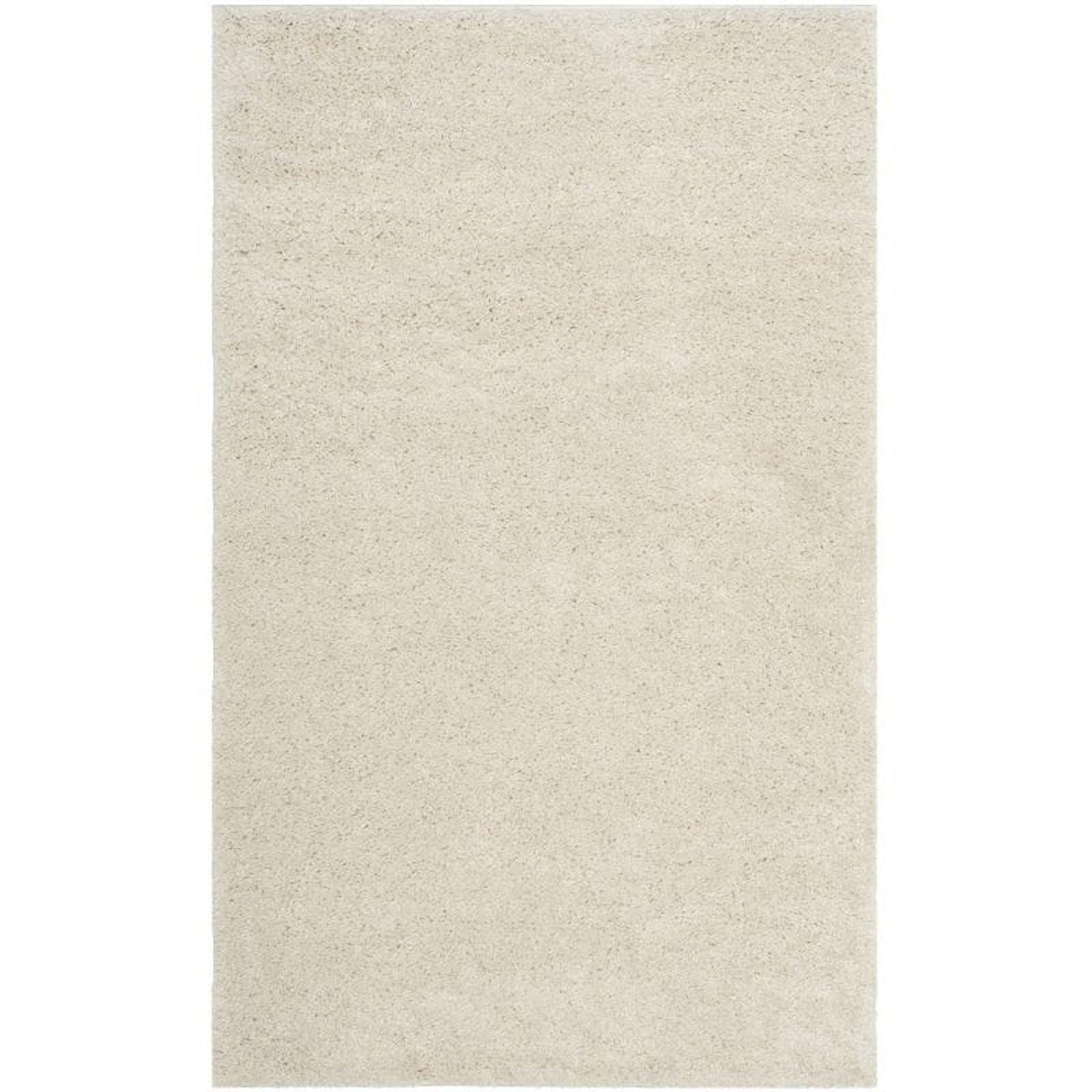 Arizona Shag ASG820 Power Loomed Indoor Accent Rug - Creme - 3'2"x5' - Safavieh