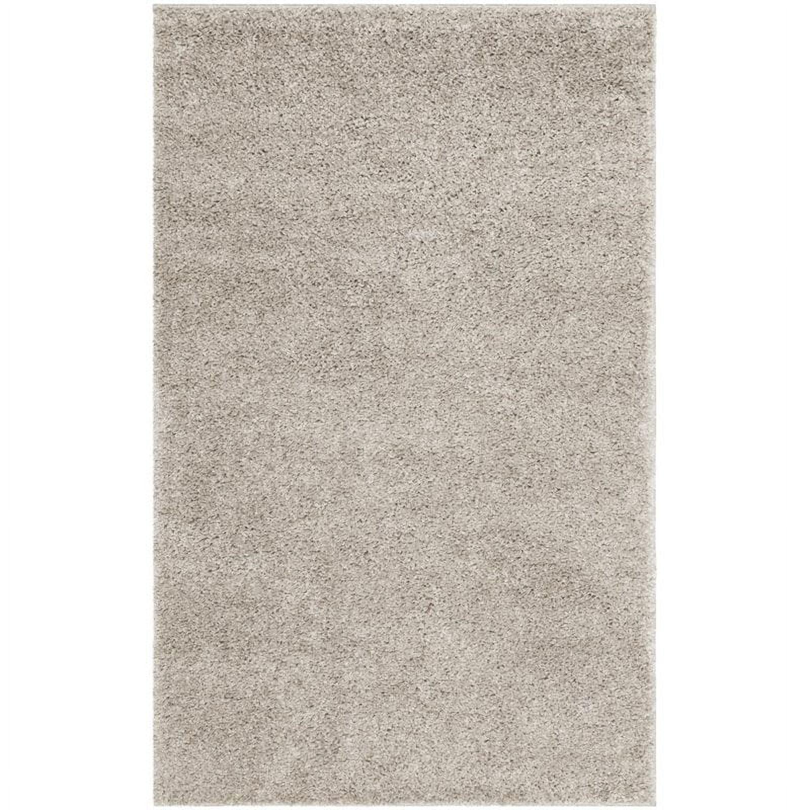 Arizona Shag ASG820 Power Loomed Indoor Area Rug - Linen - 4'x6' - Safavieh