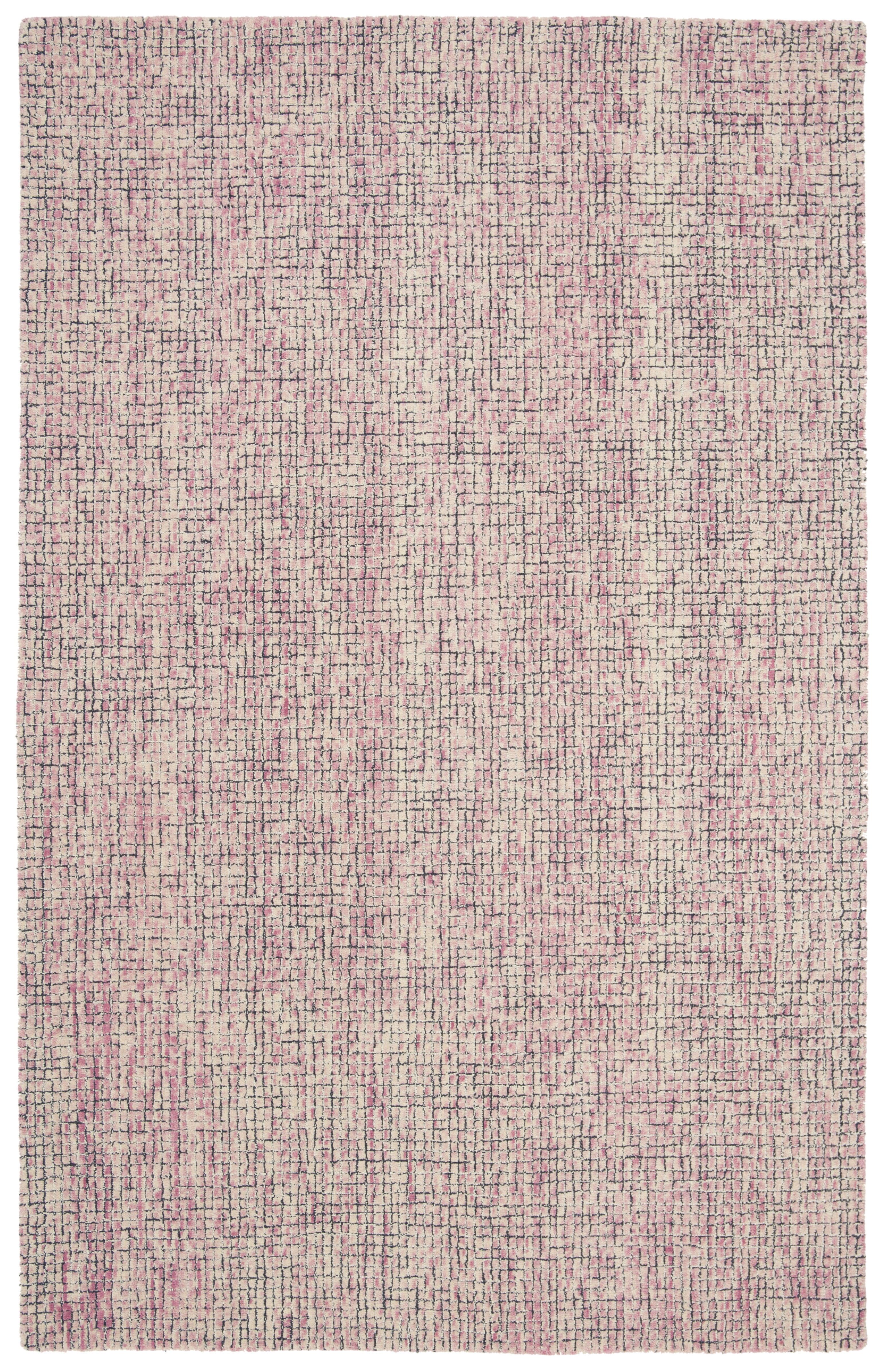 Abstract ABT473 Hand Tufted Area Rug - Ivory/Pink - 5' X 8' - Safavieh.