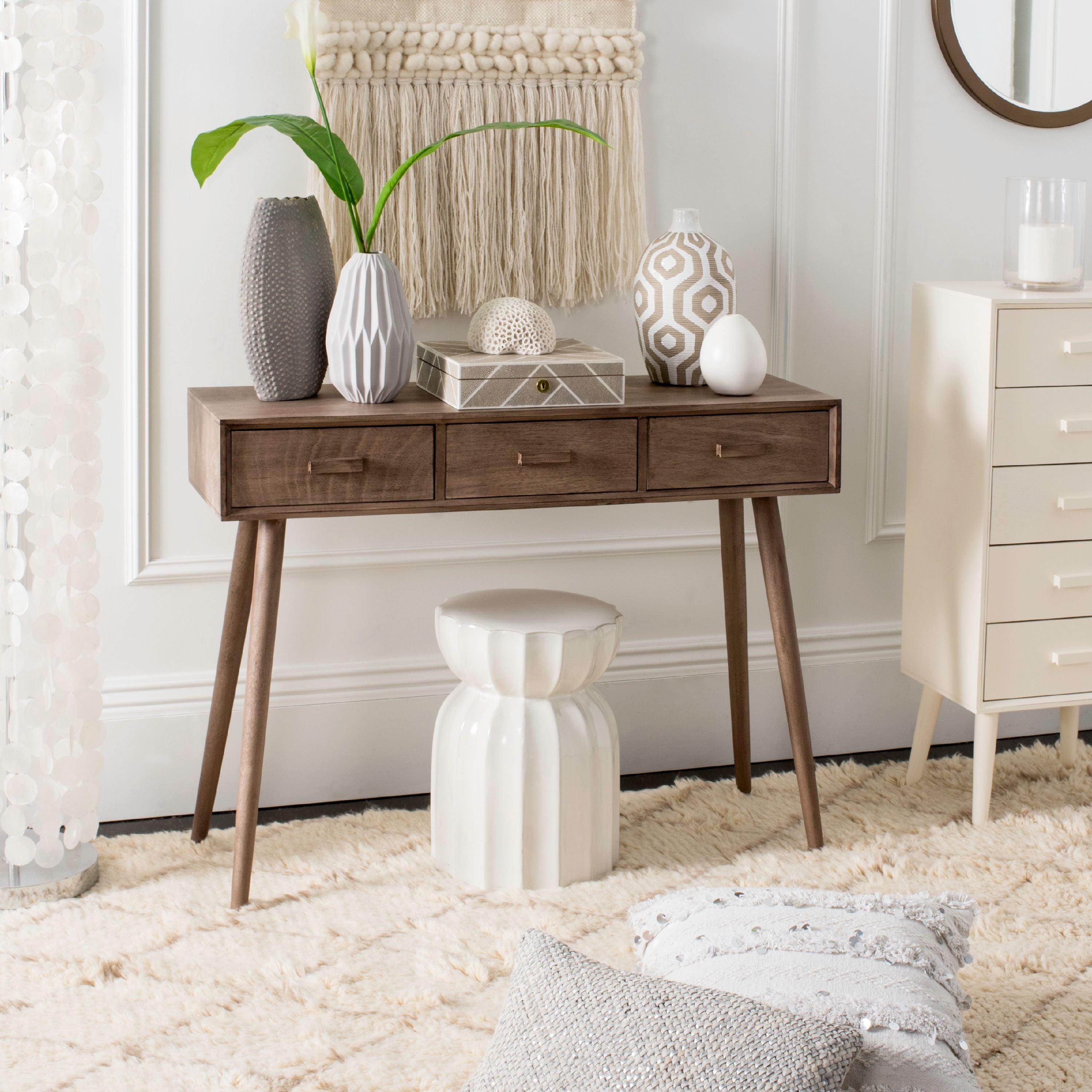 Albus 3 Drawer Console Table  - Safavieh