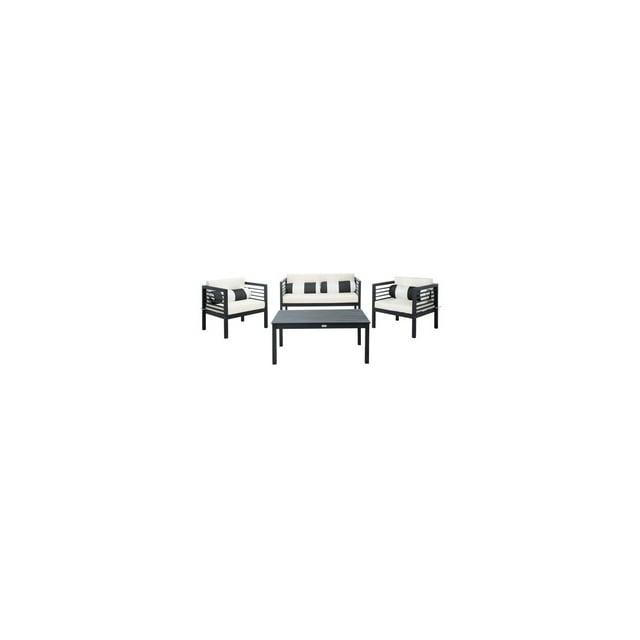 Wade Logan® Arlethe Wood 4 - Person Patio Conversation Sets with Cushions