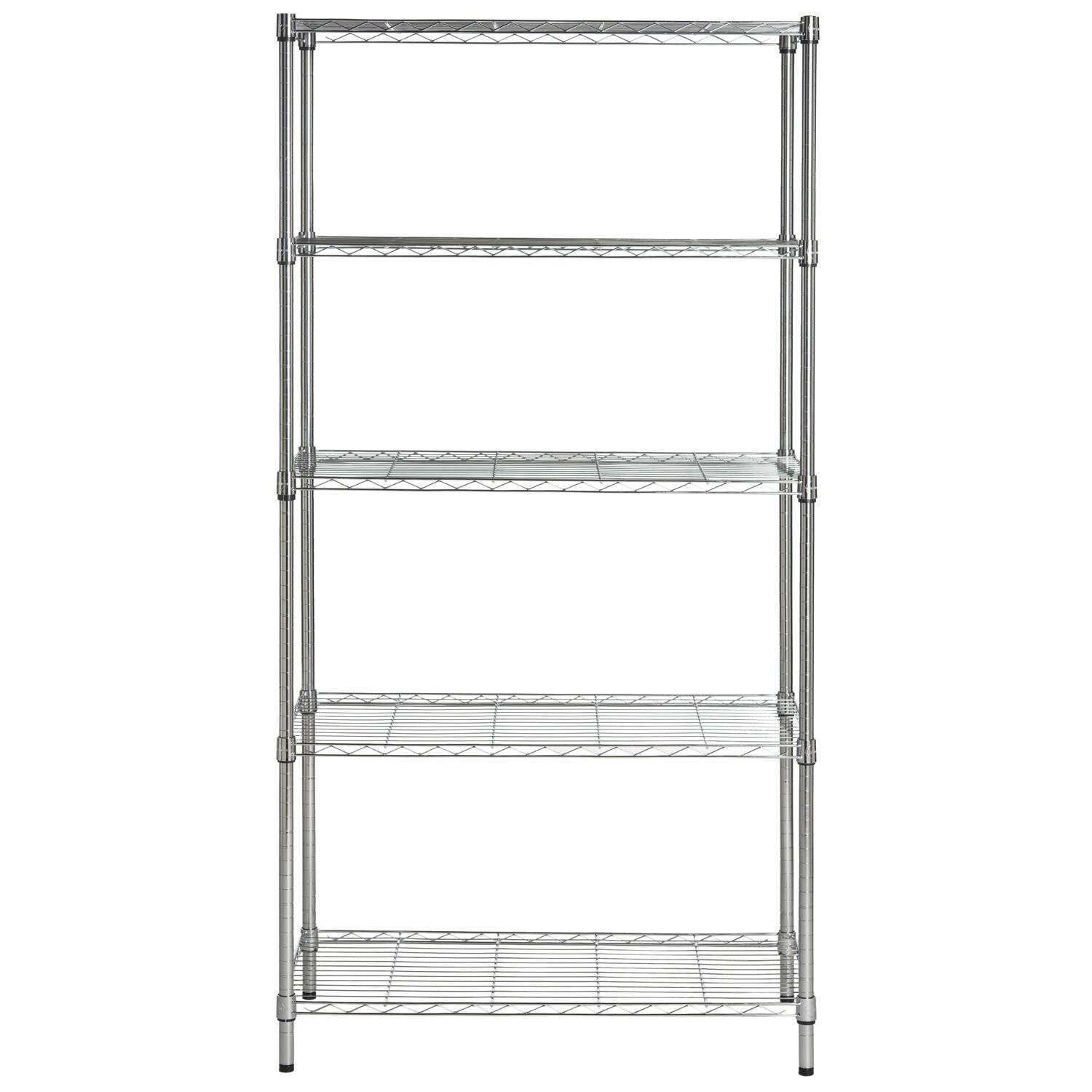 Alpha 5 Tier Shelving - Black - Safavieh
