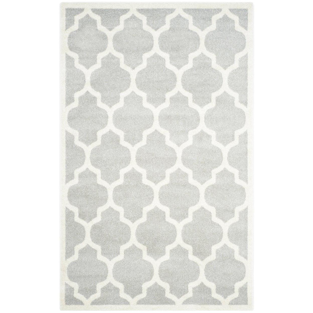 Amherst AMT420 Power Loomed Indoor Area Rug - Light Grey/Beige - 5'3"x8' - Safavieh