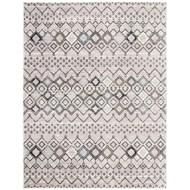 Safavieh Amsterdam Gladwin Geometric Area Rug, Light Grey/Brown, 10' x 14'