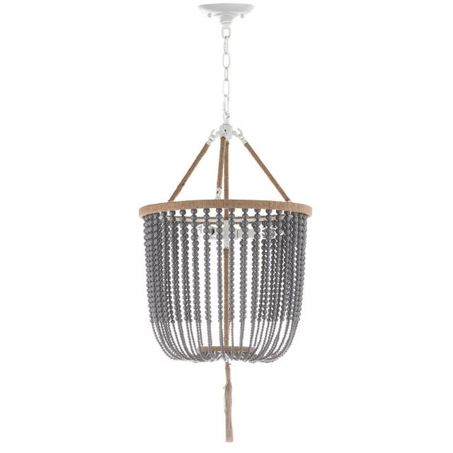 Angie Beads Pendant Lamp - LIT4476 - Grey - Safavieh