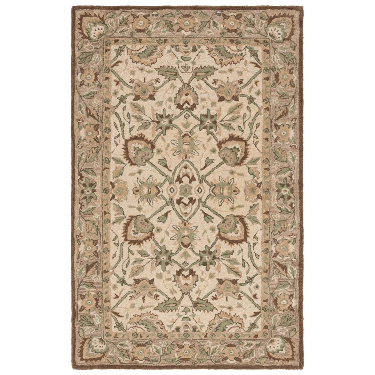 Ivory Beige 54'' Washable Tufted Shag Rug, Synthetic Easy Care