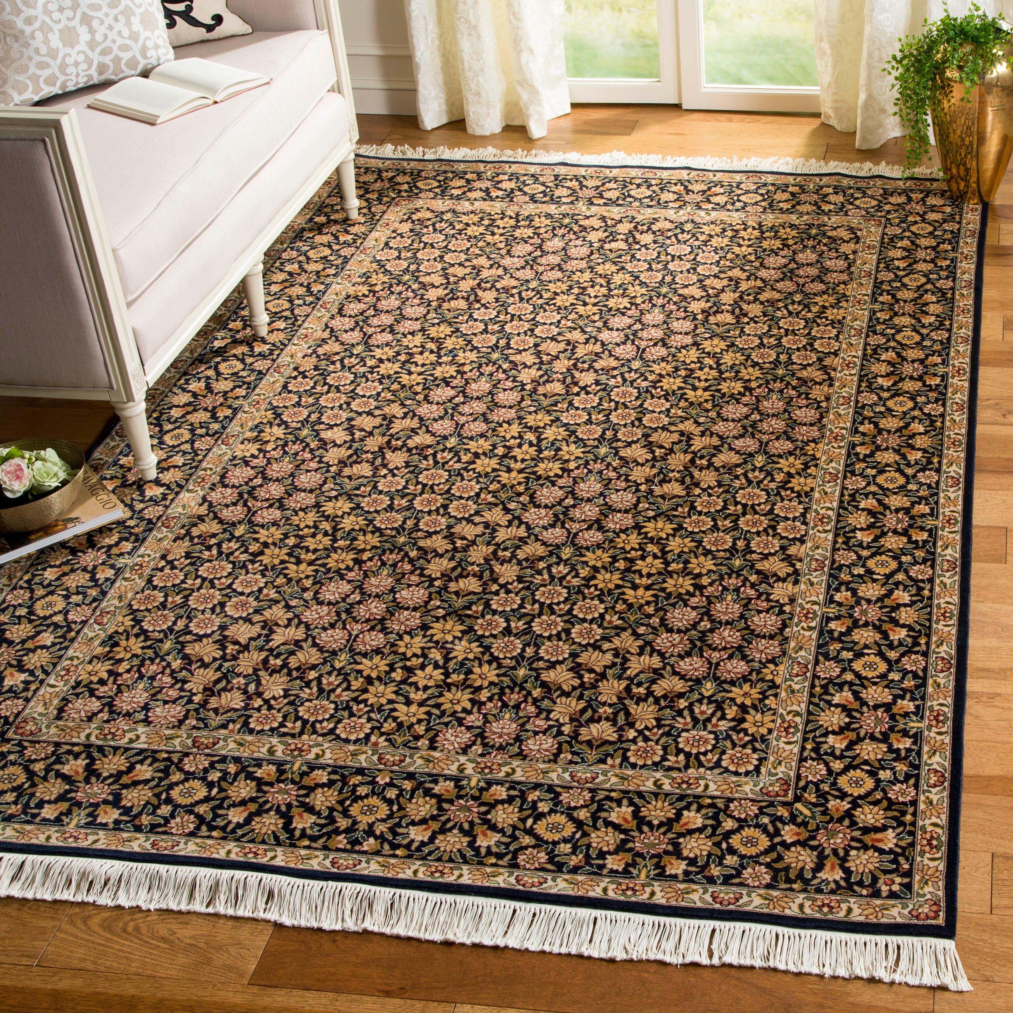 Royal Kerman Hand Knotted Wool Floral Rug