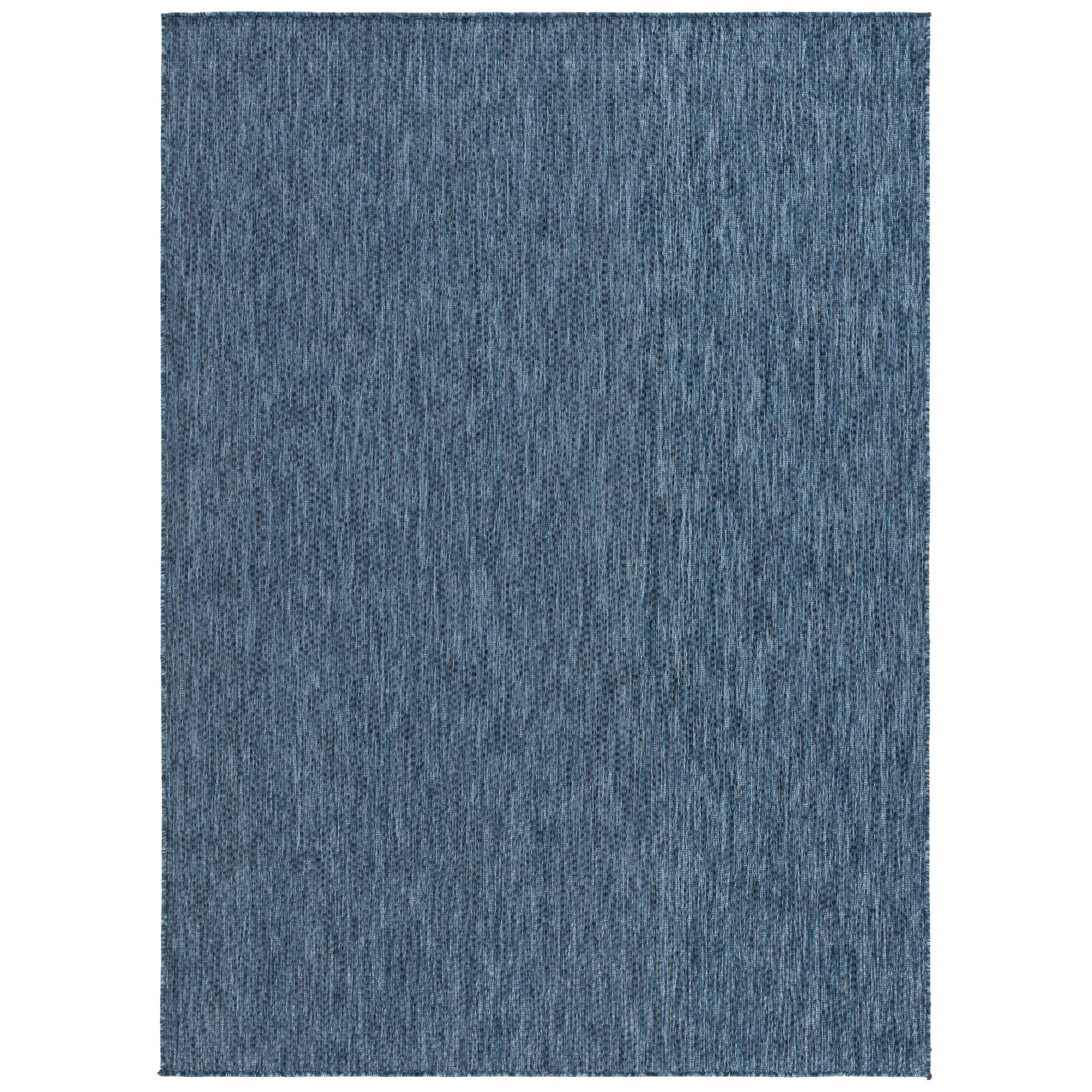 Beach House BHS260 Machine Made Loomed Area Rug - Navy - 6'-7" X 6'-7"  Square - Safavieh