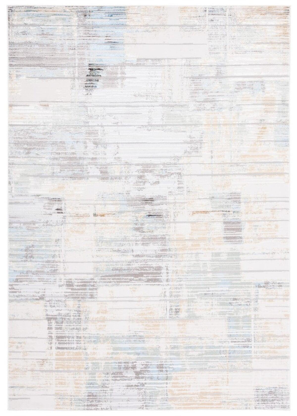 Bel Air BLA226 Power Loomed Area Rug - Dark Grey/Gold - 8'x10' - Safavieh.