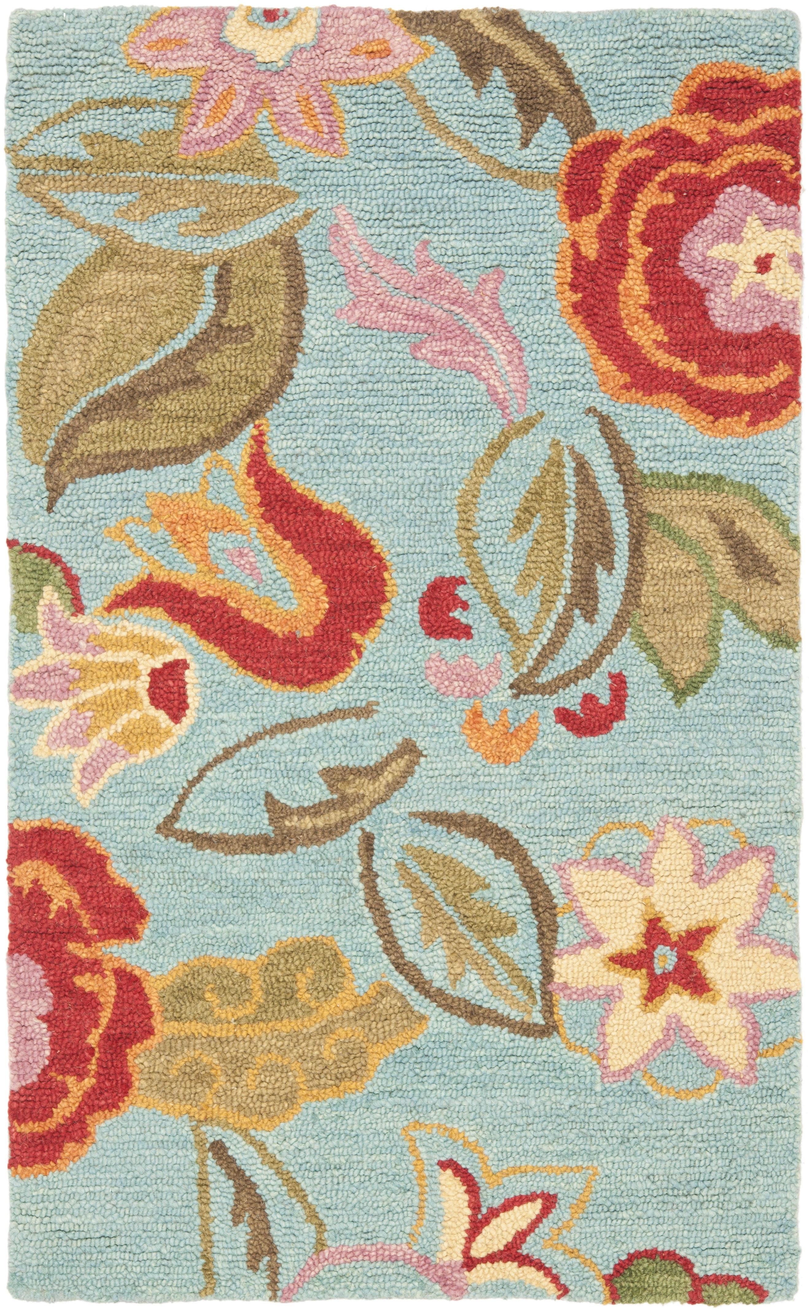 Blossom BLM675 Hand Hooked Area Rug  - Safavieh