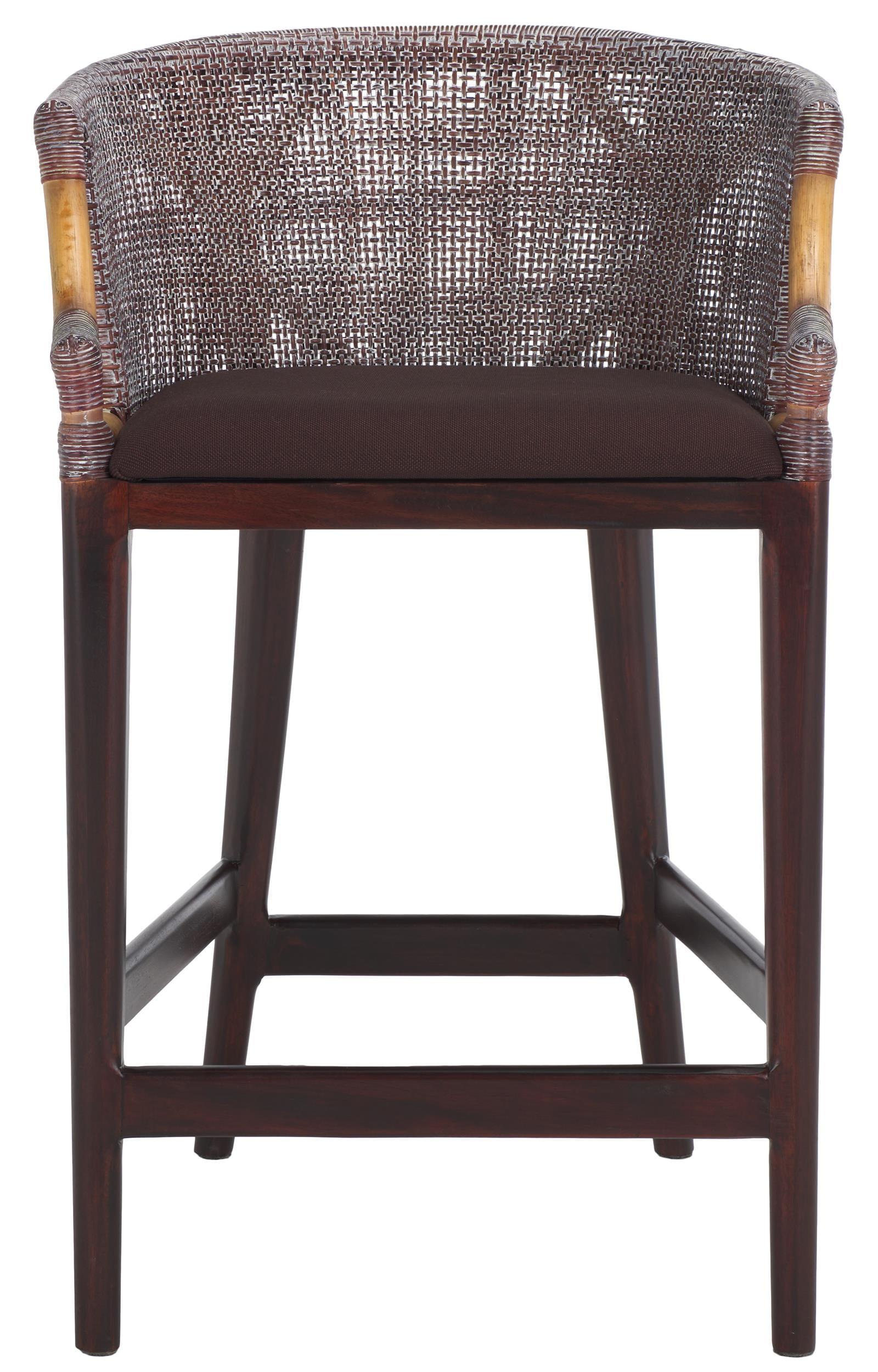 Brando Counter Stool - BST4000 - Brown/Brown - Safavieh