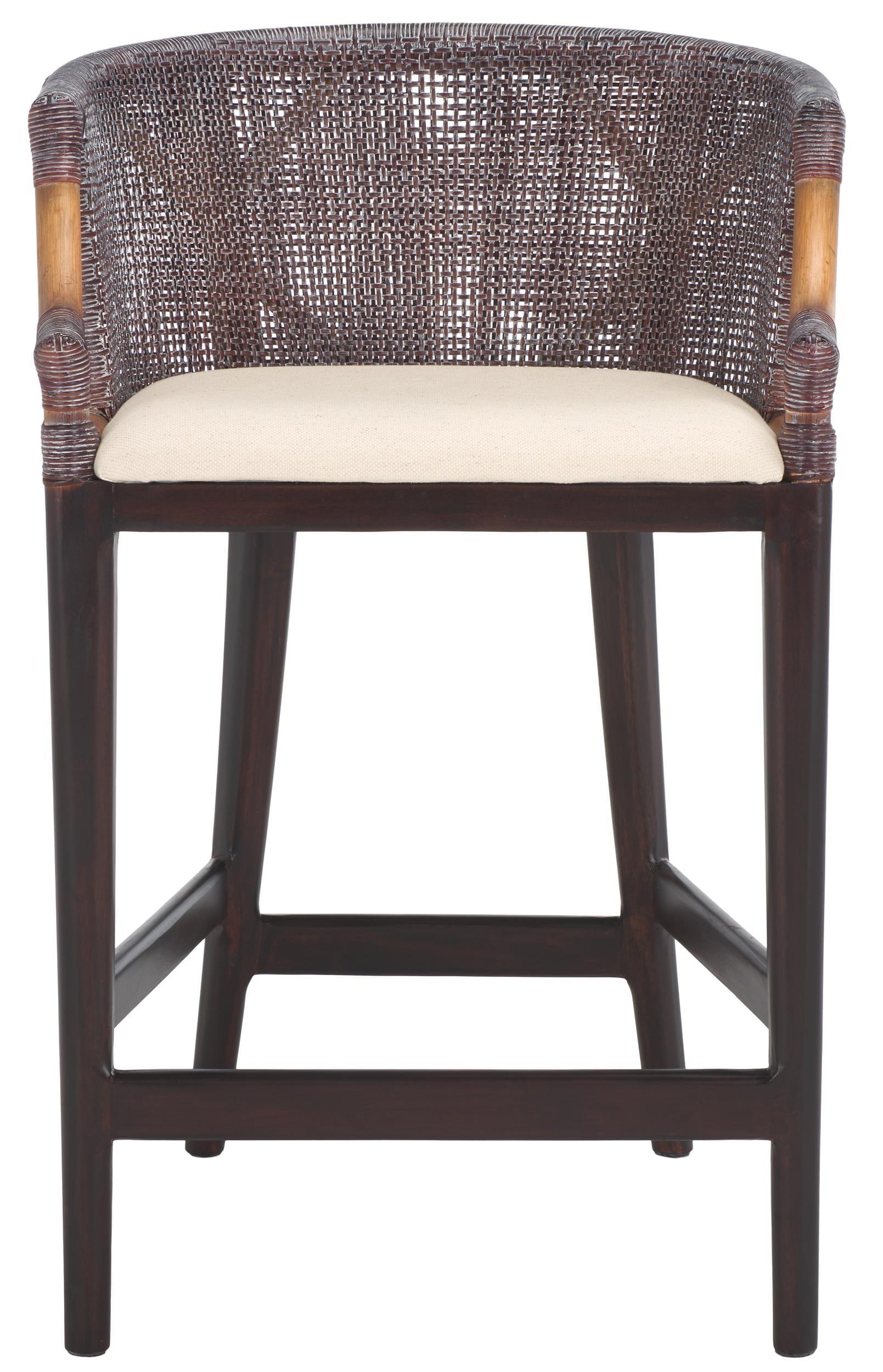 Brando Counter Stool - BST4000 - Brown/White - Safavieh