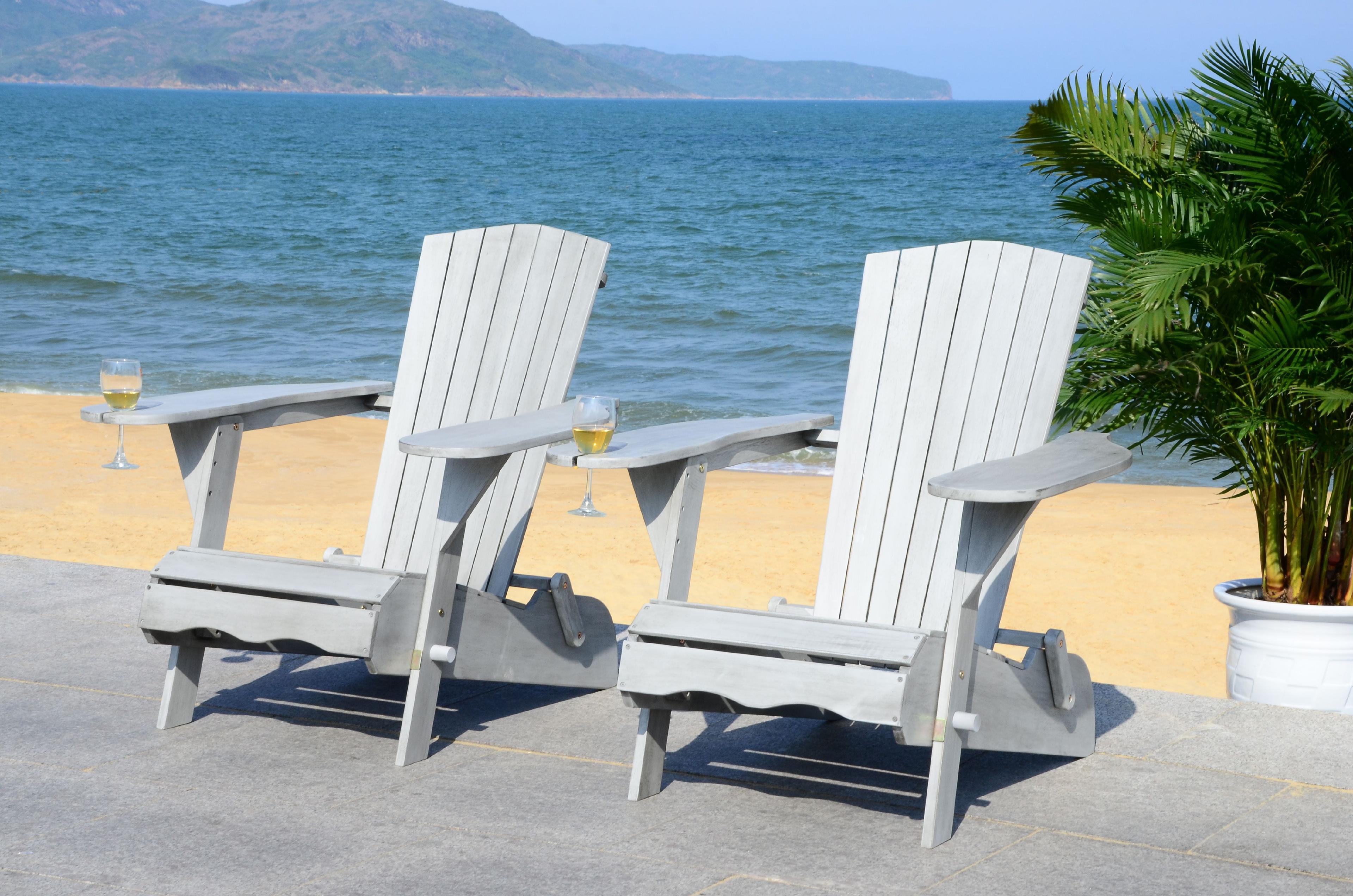 Breetel Adirondack 2 Per Box Indoor/Outdoor (Set Of 2) - PAT7034 - Grey - Safavieh