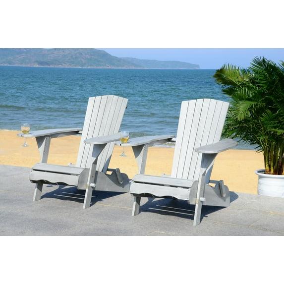 Highland Dunes Boonville Solid Wood Adirondack Chair (Set of 2)
