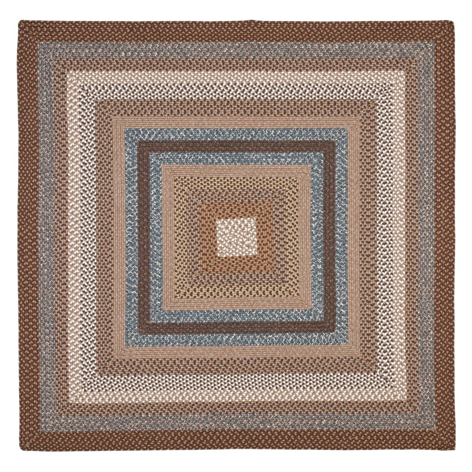 Braided BRD313 Hand Woven Area Rug - Brown/Multi - 8'x8' - Safavieh.