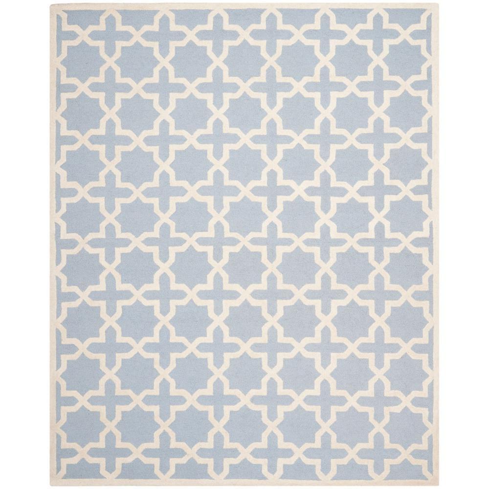 Safavieh CAMBRIDGE, LIGHT BLUE / IVORY, 10' X 14', Area Rug, CAM125A-10