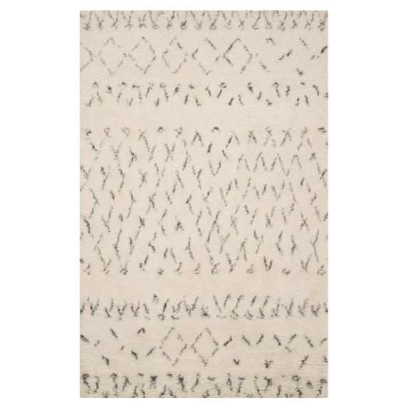 Safavieh CASABLANCA, IVORY / GREY, 6' X 6' Square, Area Rug, CSB851B-6SQ