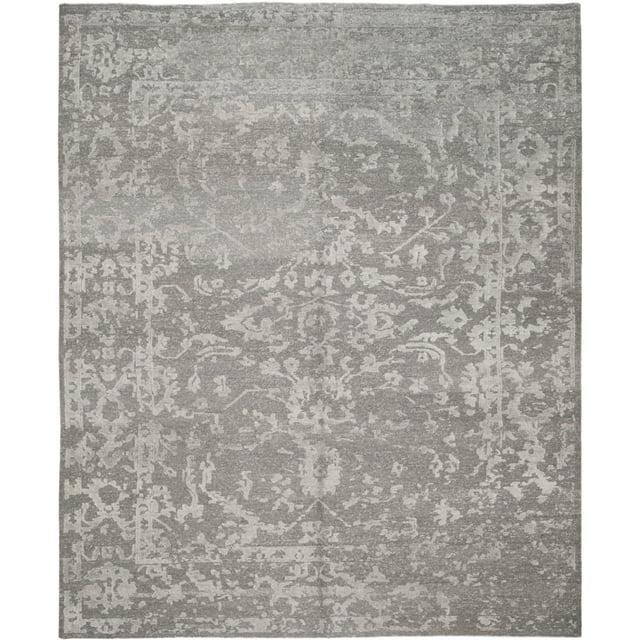 Safavieh Centennial Hand Knotted Viscose/Cotton Floral Rug in Light Gray/Dark Gray
