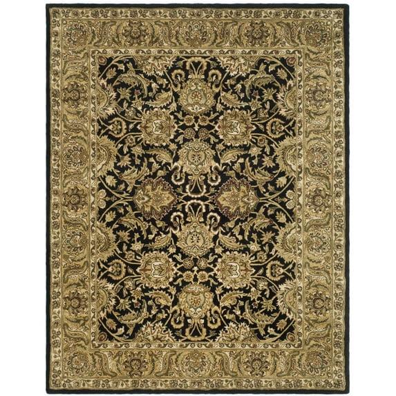 Classic CL252A Hand Tufted Area Rug - Black/Gold - 5'x8' - Safavieh..