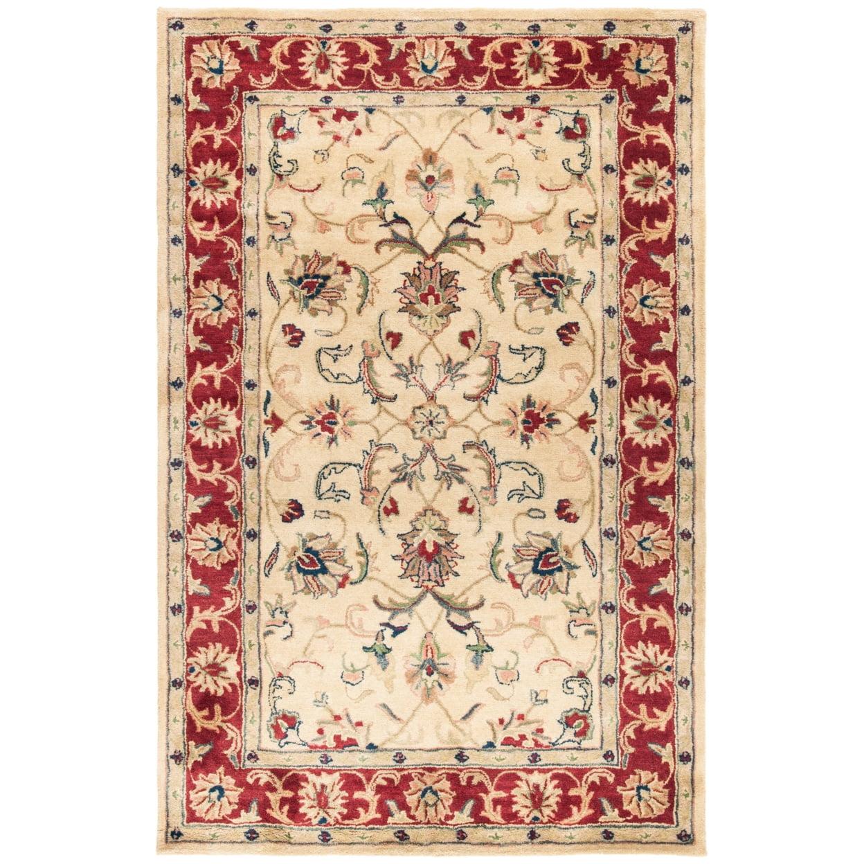 Safavieh CLASSIC, GOLD / RED, 4'-6" X 6'-6" Oval, Area Rug