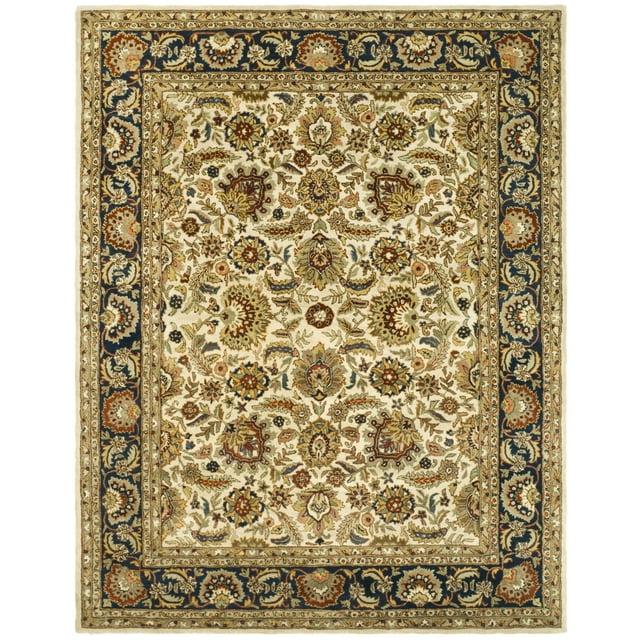 Classic CL359 Hand Tufted Area Rug - Ivory/Navy - 8'3"x11' - Safavieh.