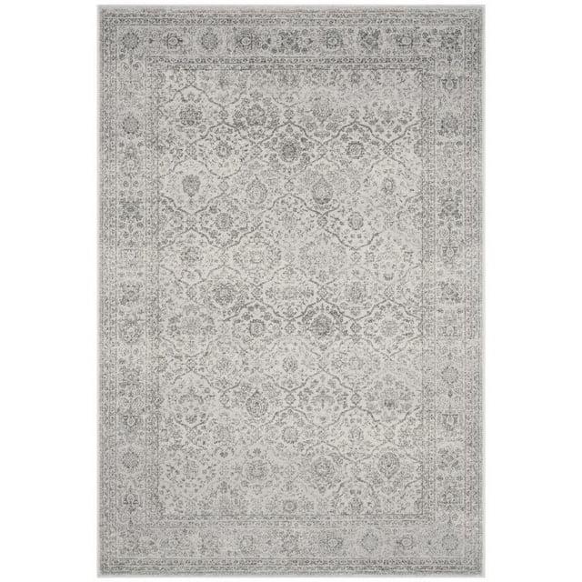 Carnegie CNG691 Power Loomed Area Rug - Light Grey/Grey - 5'1"x7'6" - Safavieh.