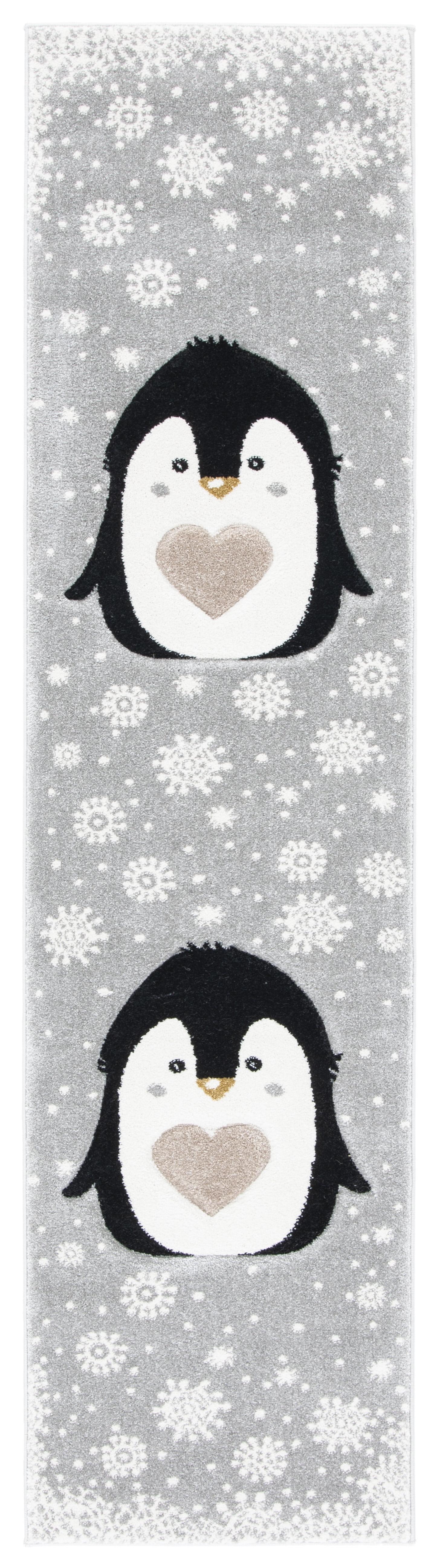 Carousel Kids CRK132 Power Loomed Runner Rug - Light Grey/Black - 2'x8' - Safavieh.