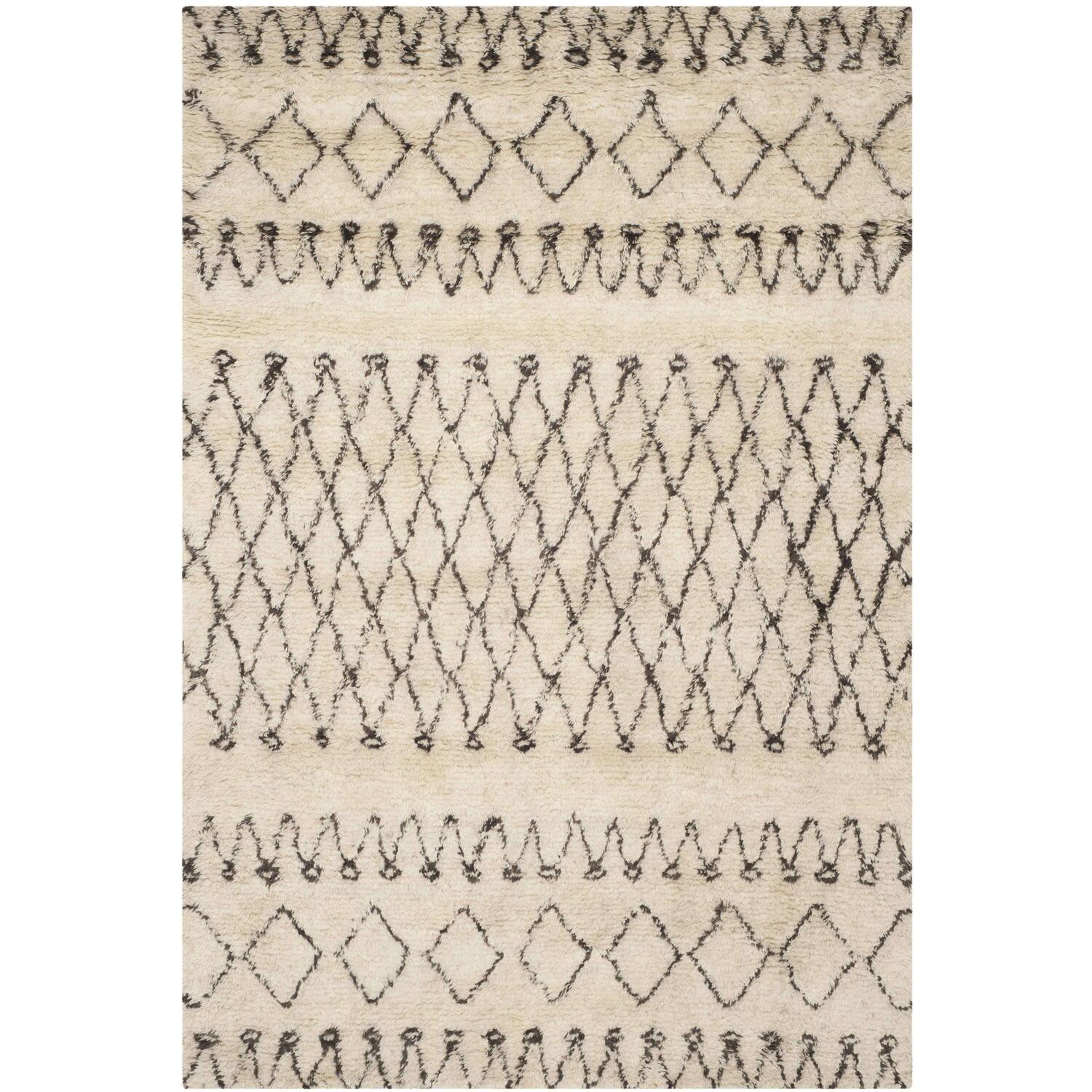 New Rug Collections CSB851A-8SQ-Color:Ivory/Natural,Shape:Medium Rectangle,Size:6' x 9'