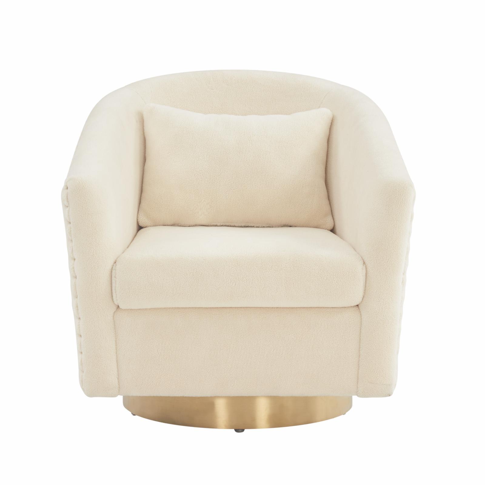 Skye Upholstered Swivel Barrel Chair