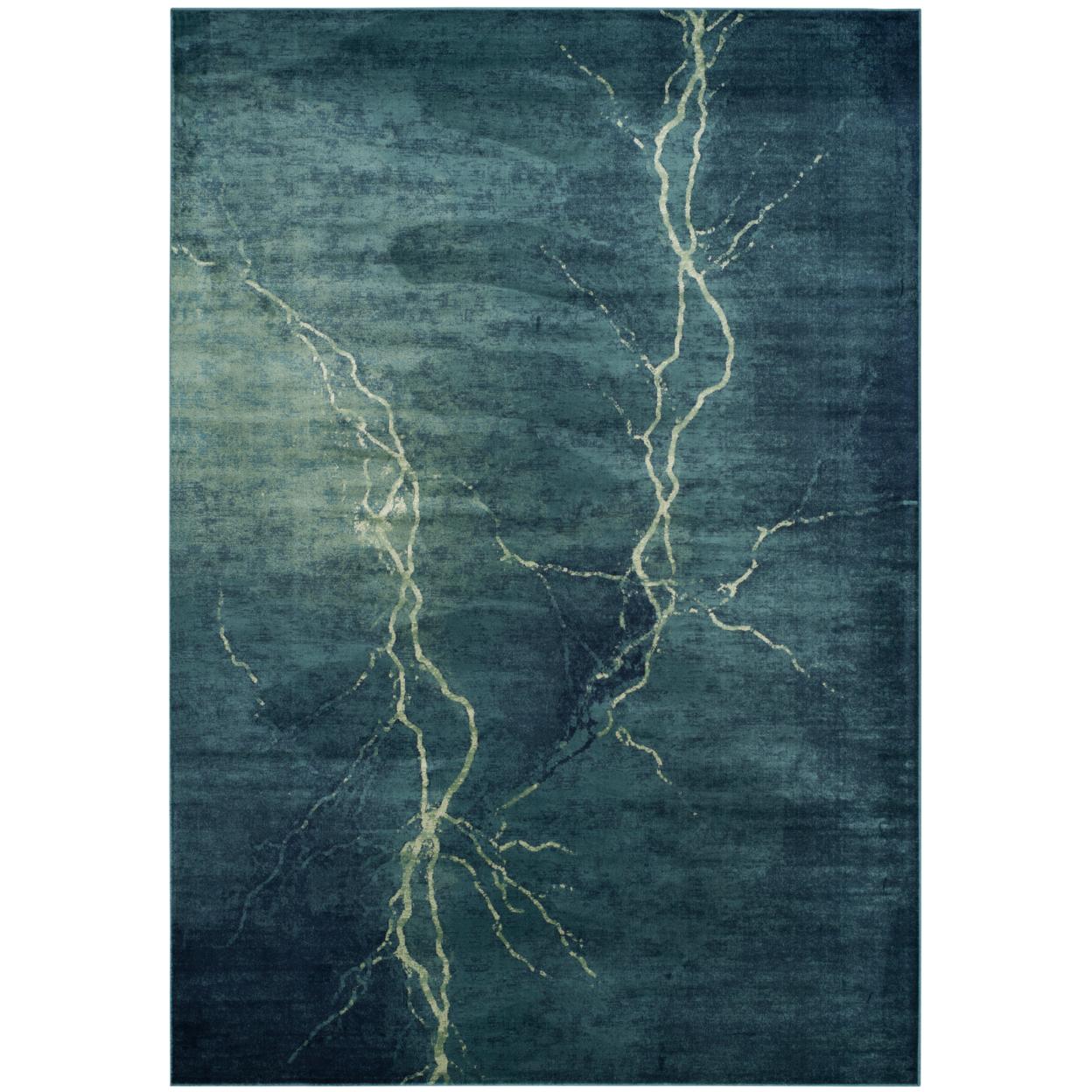 Constellation Vintage CNV748 Loomed Indoor Area Rug - Turquoise/Multi - 5'3"x7'6" - Safavieh