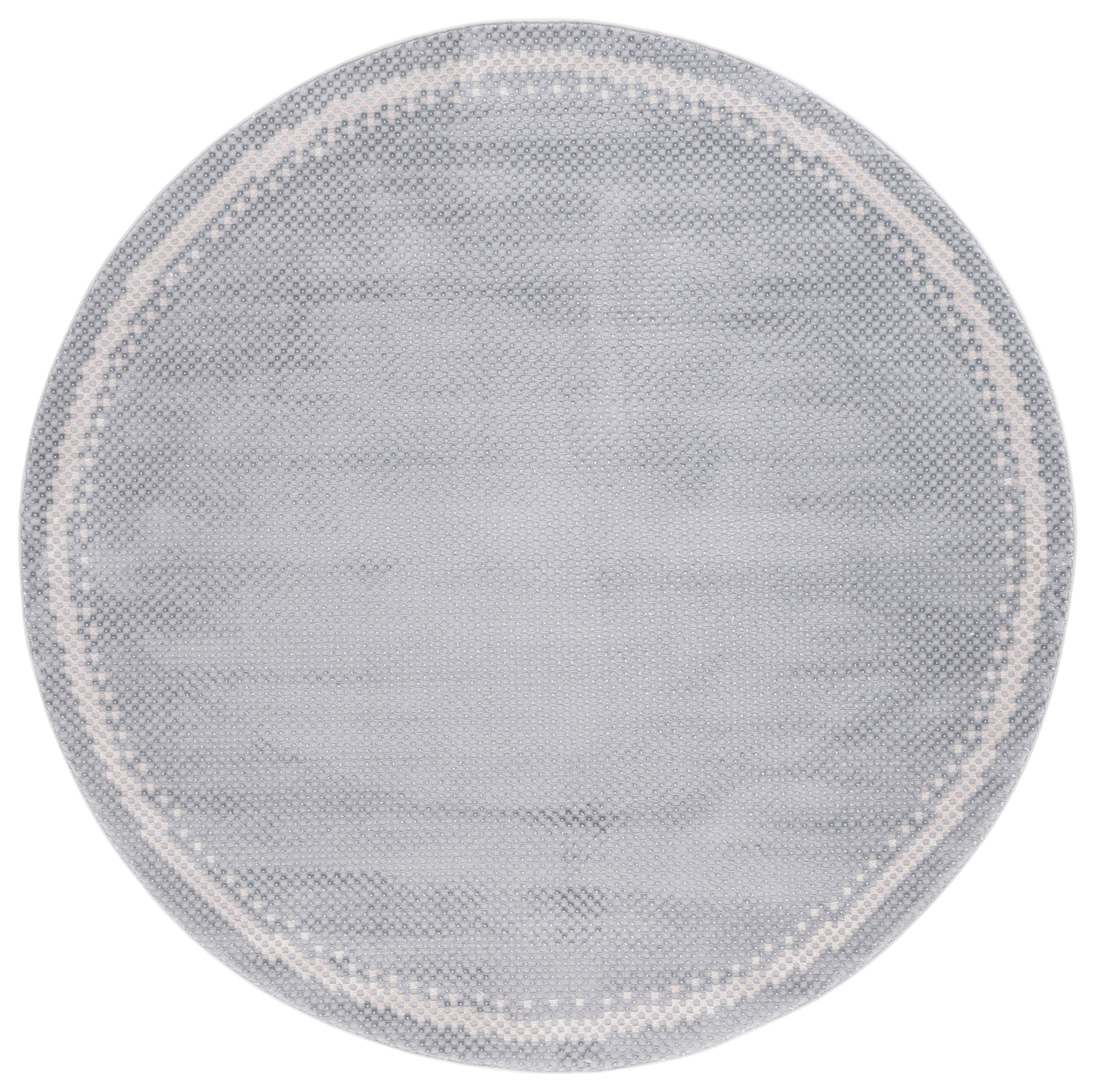 SAFAVIEH Continental Ermintrude Distressed Area Rug, Grey/Beige, 6'7" x 6'7" Round