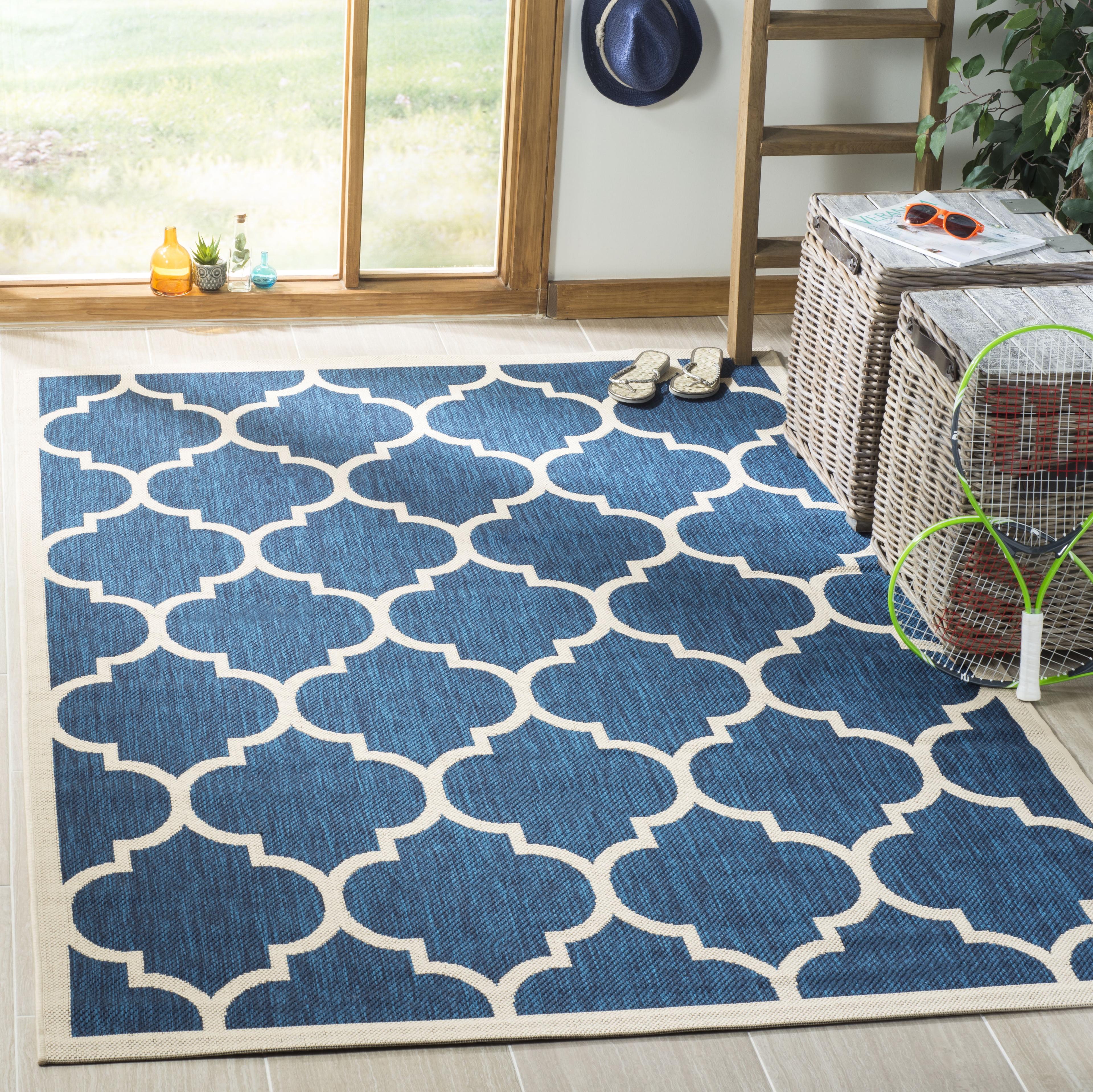 Courtyard Geometric Rug