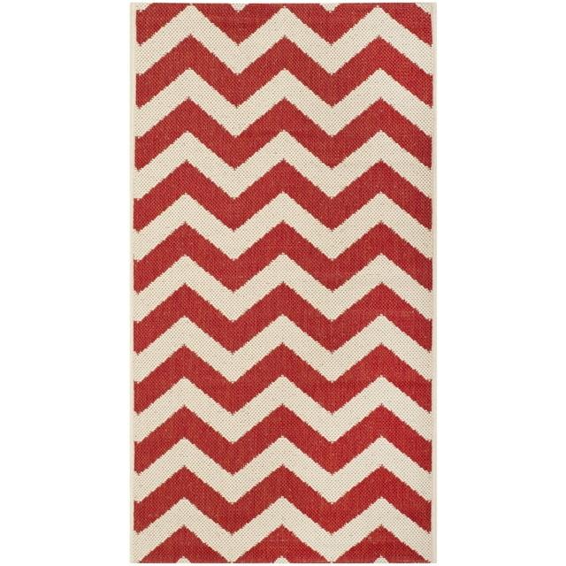 Courtyard CY6244 Power Loomed Indoor and Outdoor Accent Rug - Red - 2'x3'7" - Safavieh