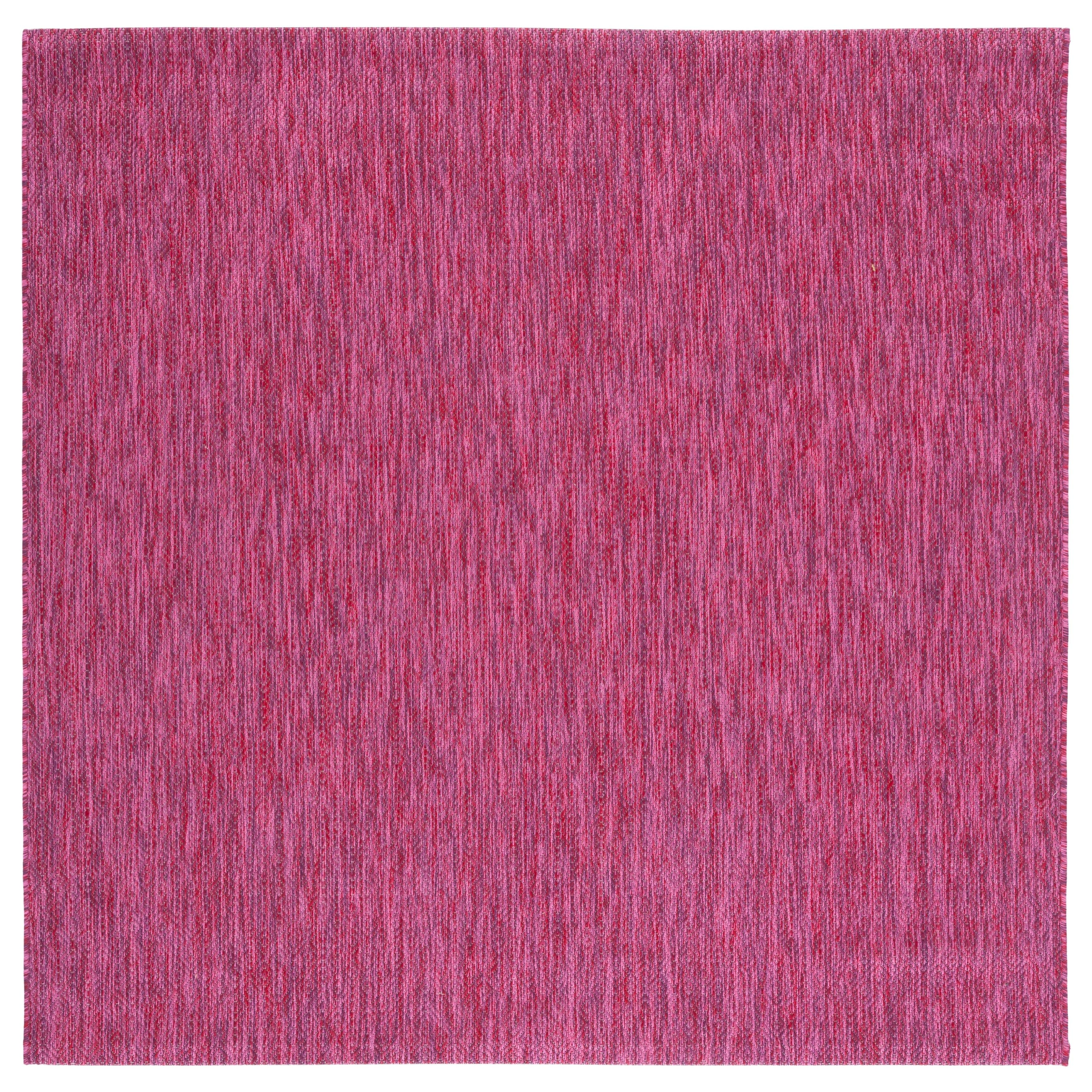 Courtyard CY8403 Power Loomed Indoor/Outdoor Area Rug - Red/Red - 6'7"x6'7" - Safavieh.
