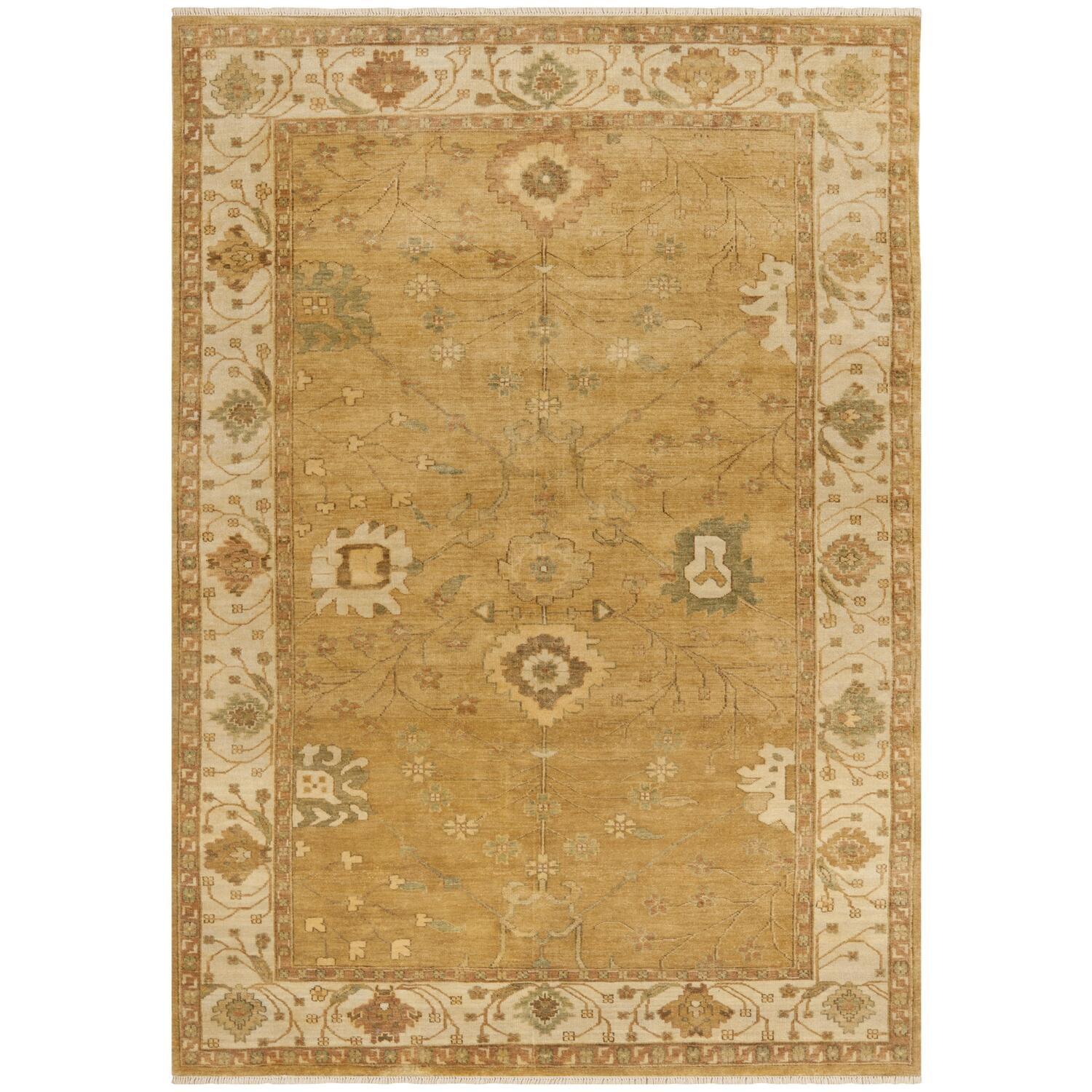 Oushak Hand Knotted Wool Oriental Rug