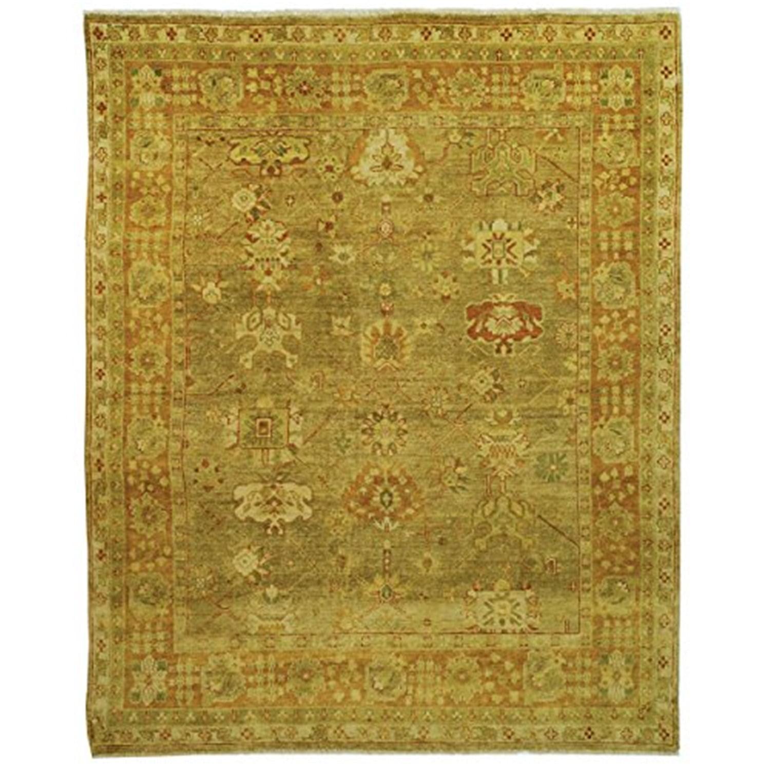 Oushak Hand Knotted Wool Oriental Rug