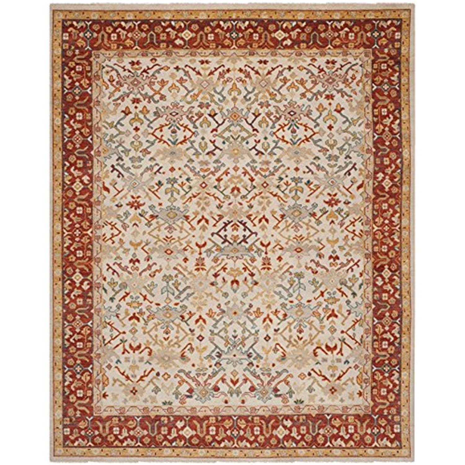 Safavieh  Couture Hand-knotted Sultanabad Chiharu Traditional Oriental Wool Rug with Fringe 9' x 12' 9' x 12'