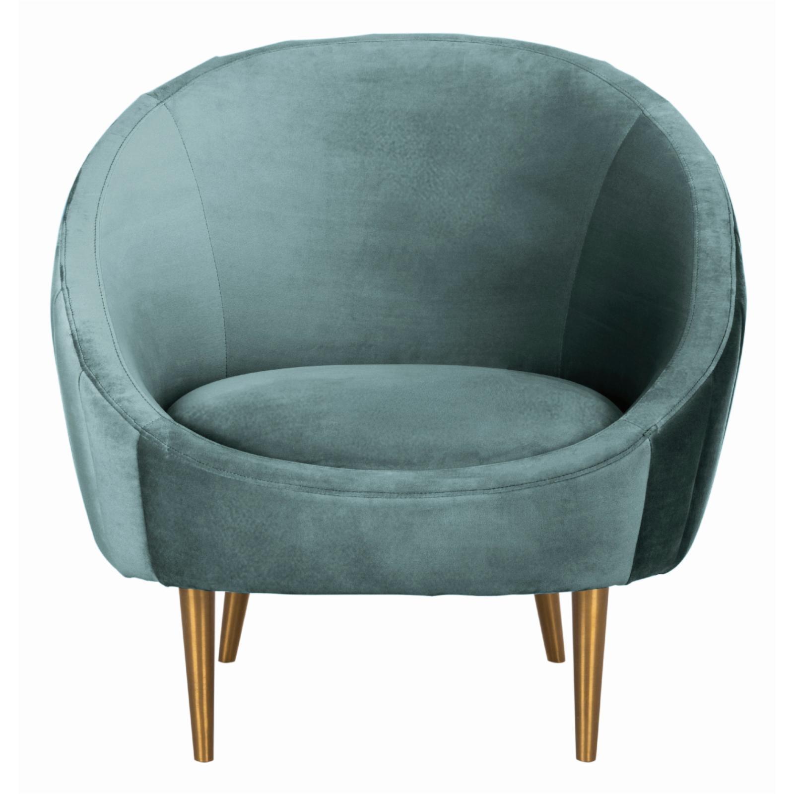 Razia Velvet Barrel Chair