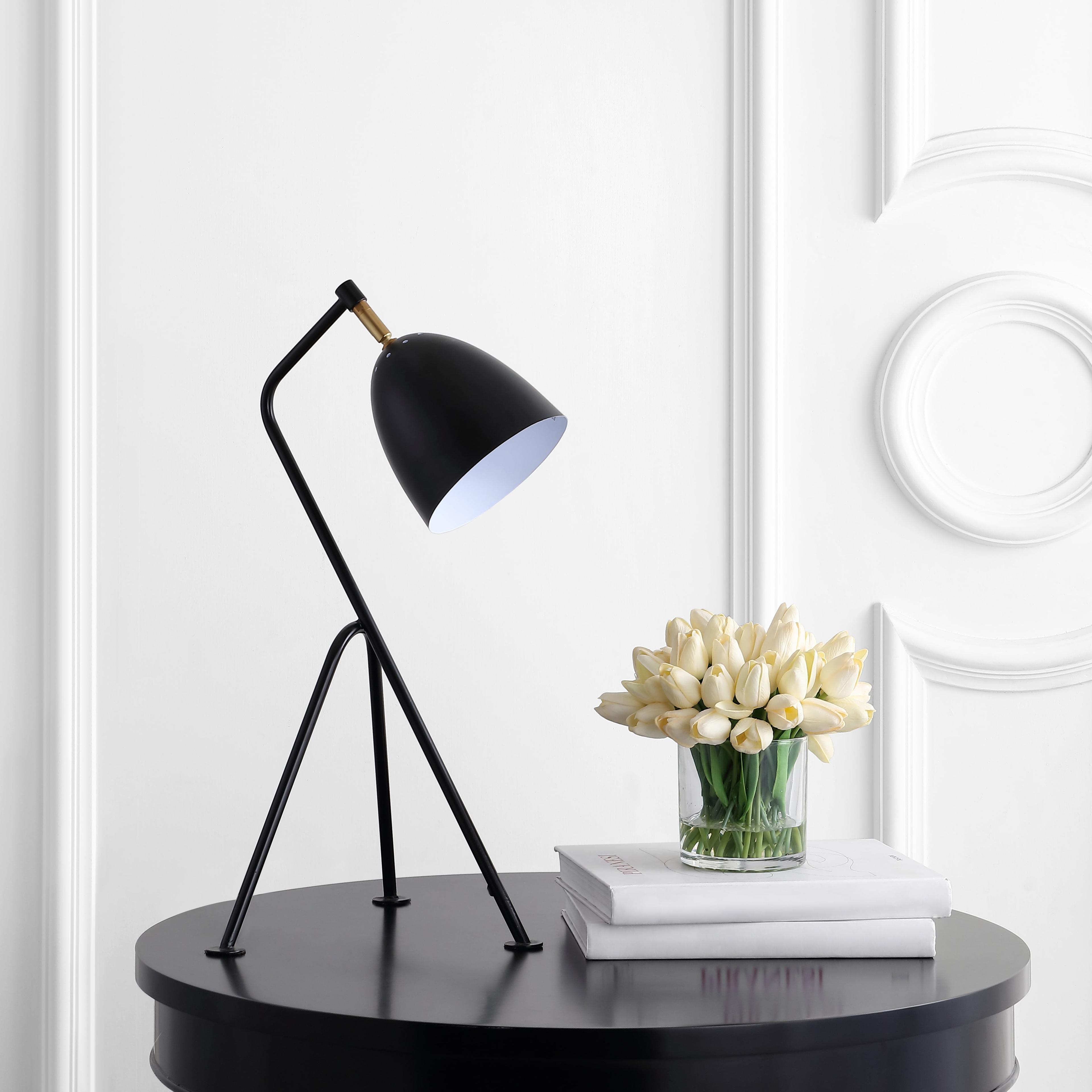 Adjustable Black and Gold Arc Task Table Lamp