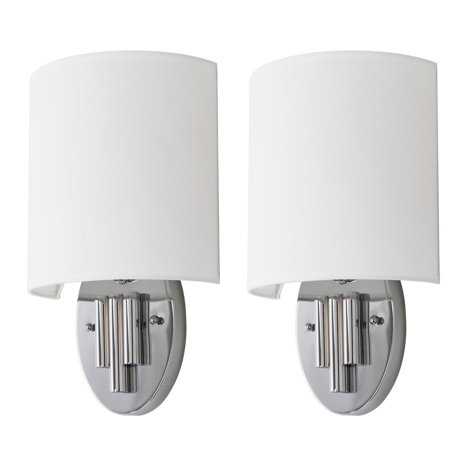 Darlene Wall Sconce (Set of 2) - Chrome - Safavieh