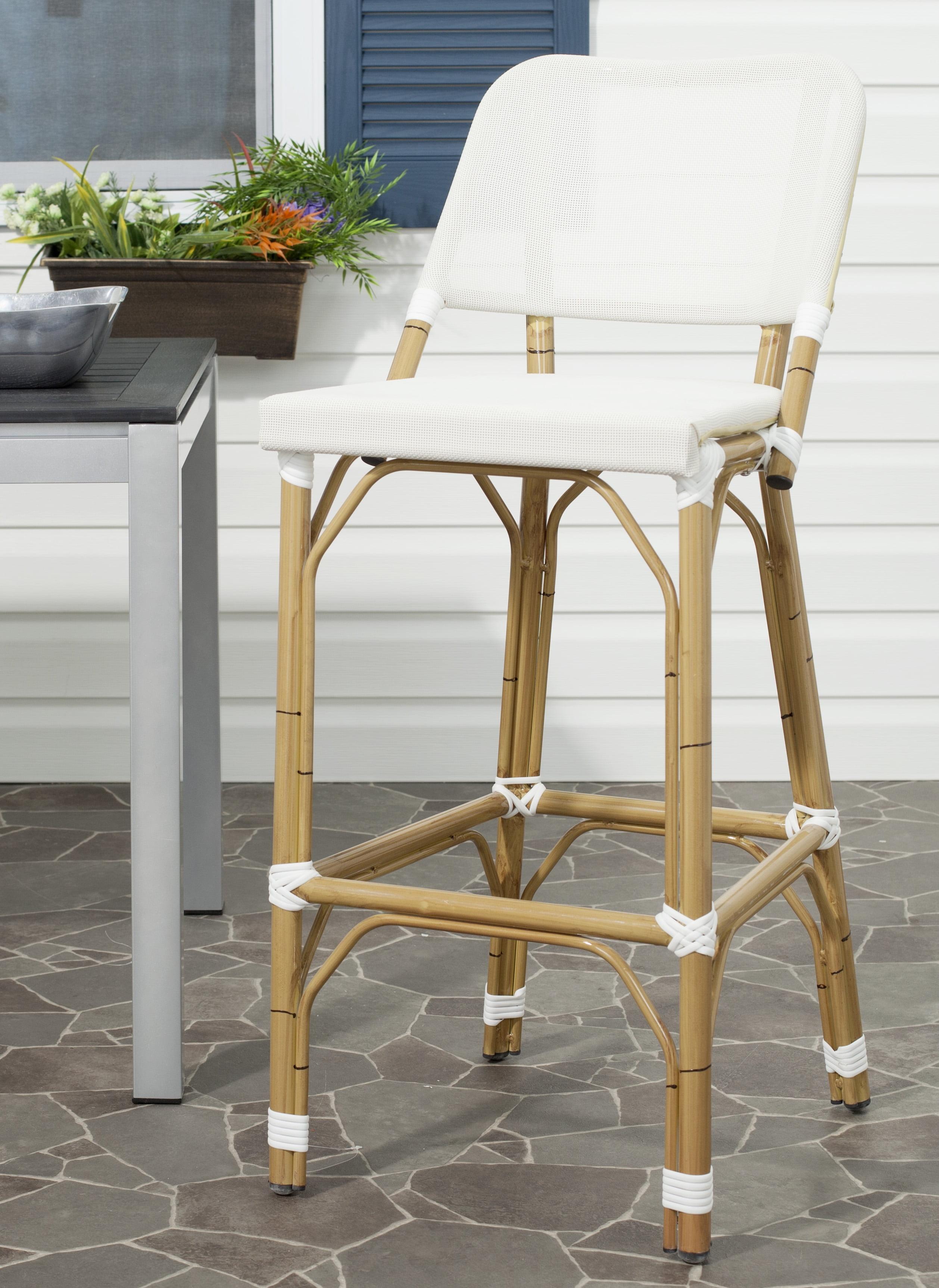 Deltana Bar Stool Brown (Indoor/Outdoor)  - Safavieh