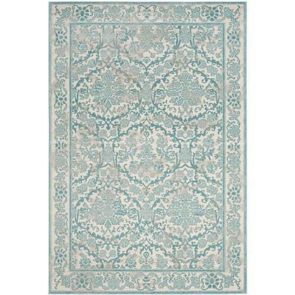 Evoke EVK242 Power Loomed Indoor Area Rug - Ivory/Light Blue - 4'x6' - Safavieh
