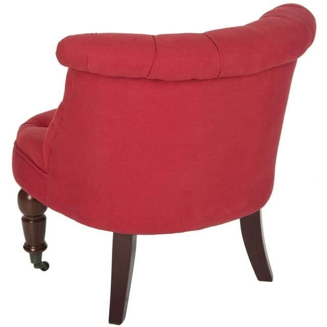 Carlin Tuffted Chair - MCR4711 - Cranberry - Safavieh