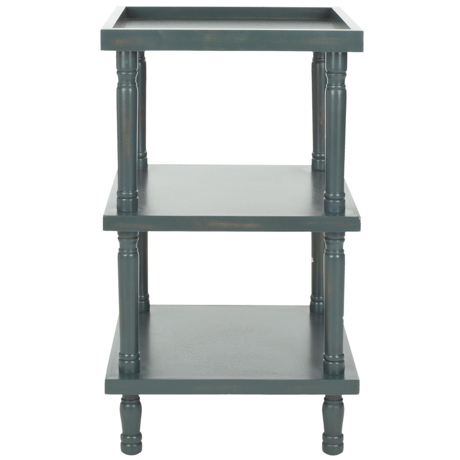 Esmeralda Side Table - AMH6602C - Teal - Safavieh Couture