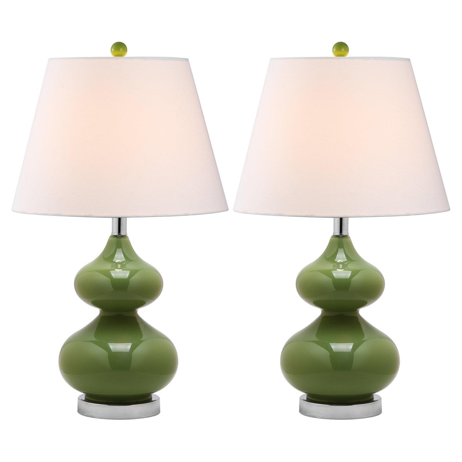 Eva Double Gourd Table Lamp (Set of 2) - Green - Safavieh.