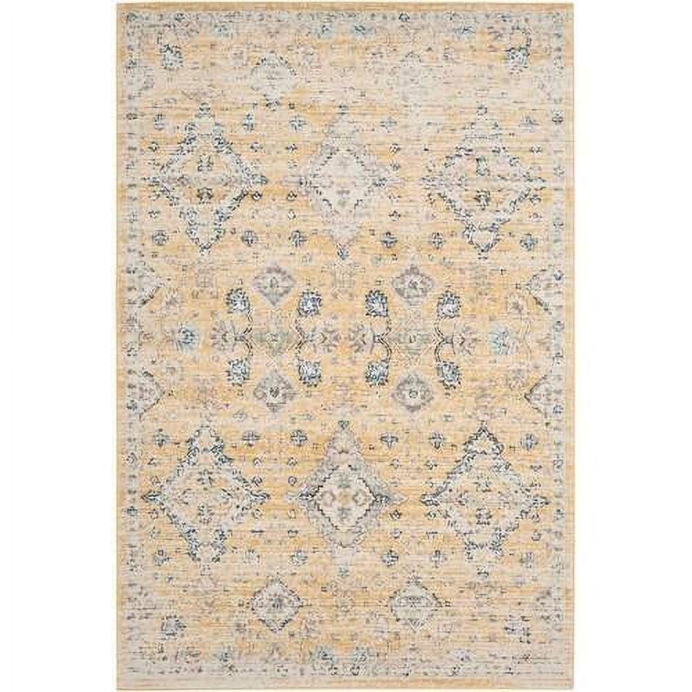 Evoke EVK224 Power Loomed Area Rug - Gold/Ivory - 4'x6' - Safavieh.