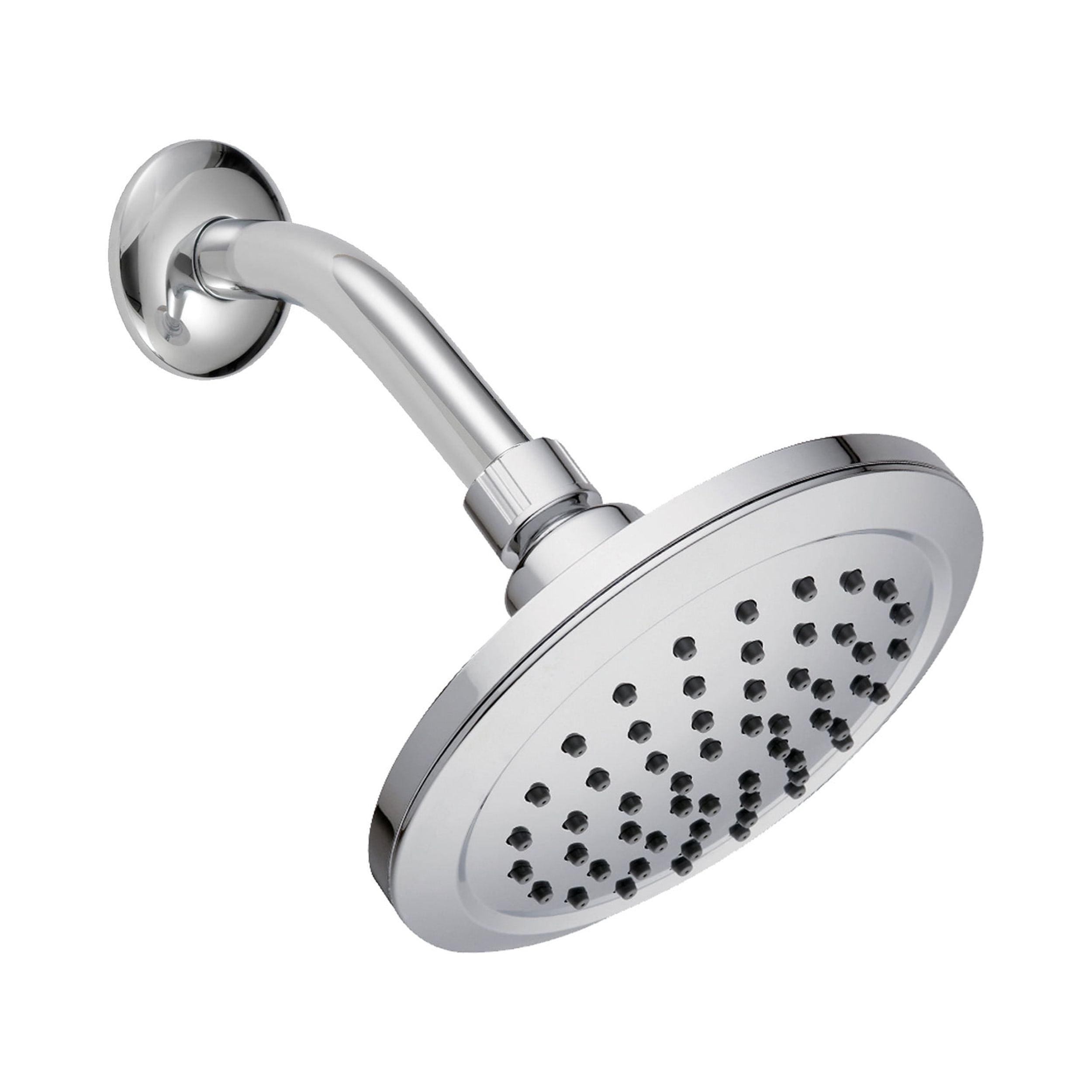 Exhale Chrome 6-Inch Wall Mounted Rain Shower Head