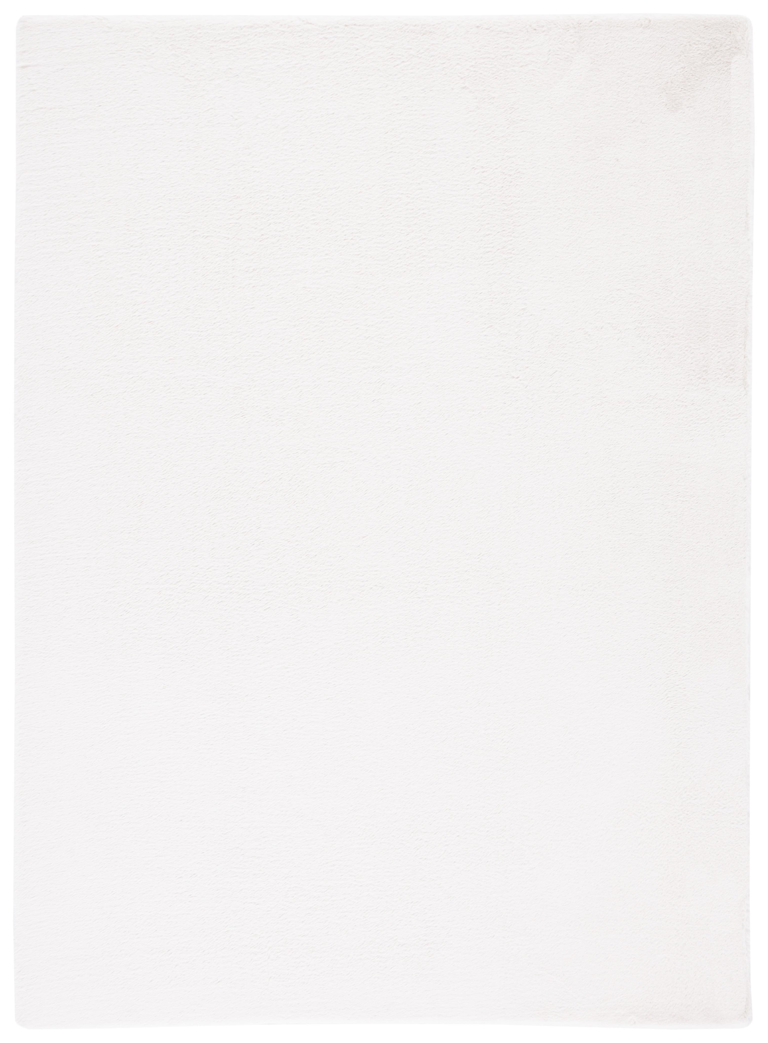 Faux Rabbit Fur FRF500 Power Loomed Machine Washable Indoor Area Rug - Off White - 4'x6' - Safavieh